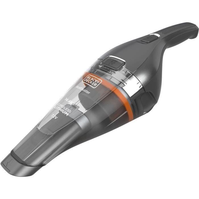 BLACK + DECKER NVC220WC-QW - Aspirador de mano - Dustbuster Lithium 7,2V - EasyGrip - Cromo y Titanio BLACK + DECKER NVC220WC-QW - Aspirador de mano - Dustbuster Lithium 7,2V - EasyGrip - Cromo y Titanio