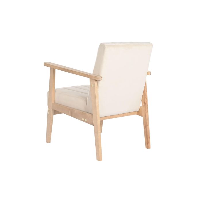 Sillon Sixties DKD Home Decor Beige Natural 68 x 81 x 63 cm 5