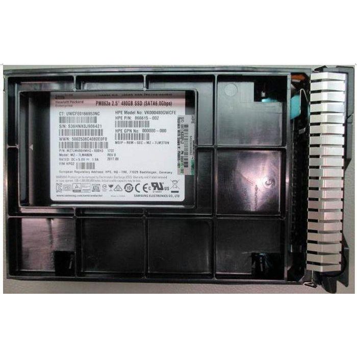 Hewlett Packard Enterprise SSD SATA 480GB LFF (3.5 pulgadas) 6G, para Big Data, Cloud Computing y Bases de Datos