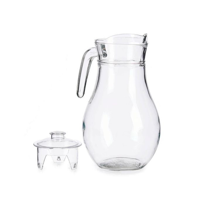 Jarra de Cristal Vivalto Transparente con Tapa, 1.8L, 18 x 24 x 14.5 cm (Set de 8) 1