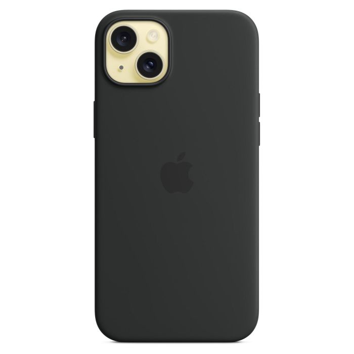 Apple MXQR3ZM/A Funda de Silicona para iPhone 15 Plus con MagSafe - Negro