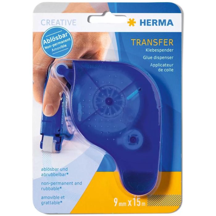 HERMA Klebespender Transfer ablösbar blau 15 m 0 HERMA Klebespender Transfer ablösbar blau 15 m 0