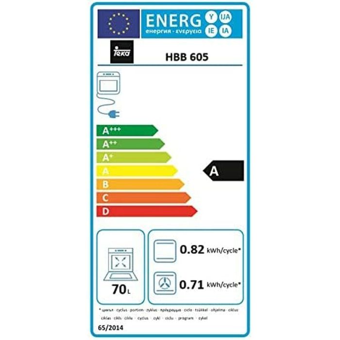 Horno Multifunción Teka HBB 605 70 L 2615W 1400 W 71 L 1