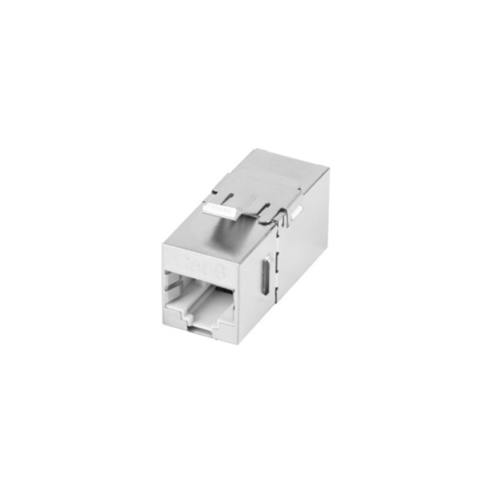 Lanberg Adaptador de Red RJ45 Cat6 F/UTP Hembra-Hembra, Acoplador Blindado de Acero Inoxidable, Conector Ethernet Plano 3 Lanberg Adaptador de Red RJ45 Cat6 F/UTP Hembra-Hembra, Acoplador Blindado de Acero Inoxidable, Conector Ethernet Plano 3