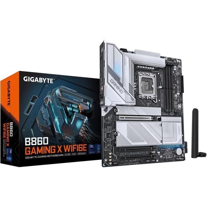 Gigabyte Placa Base B860 Gaming X, Socket LGA 1851, DDR5, Wi-Fi 6E, Bluetooth 5.3, USB 4.0, PCIe 5.0, Compatible con Intel Core Ultra 0 Gigabyte Placa Base B860 Gaming X, Socket LGA 1851, DDR5, Wi-Fi 6E, Bluetooth 5.3, USB 4.0, PCIe 5.0, Compatible con Intel Core Ultra 0