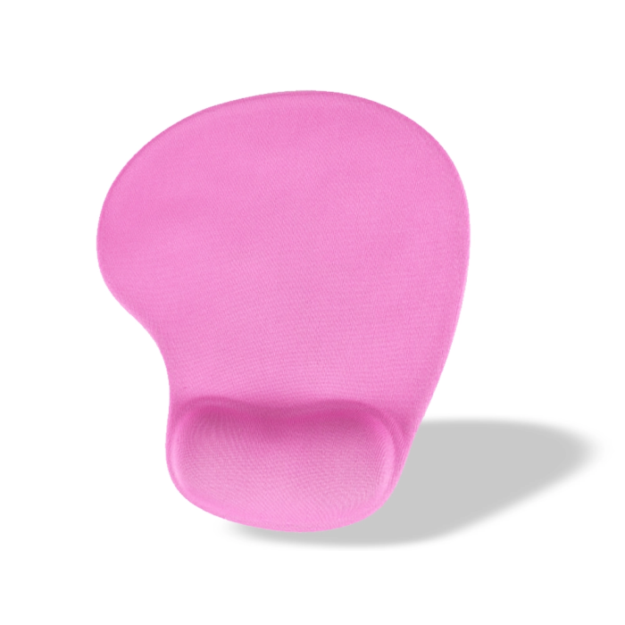 Q-connect Alfombrilla para Ratón con Reposamuñecas de Gel Color Rosa 190x230x20 mm