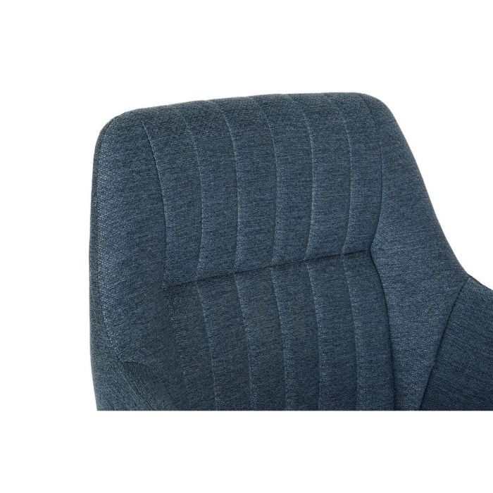 Silla Scandi DKD Home Decor Azul Negro 56 x 83 x 55 cm 4