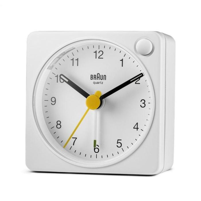 Reloj Despertador Clásico Analógico Blanco BRAUN BC-02-XW 4