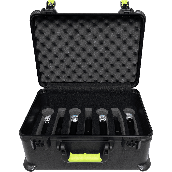 SBG Estuche de Transporte para 7 Micrófonos HF y Accesorios, Cierre TSA para Viaje 5