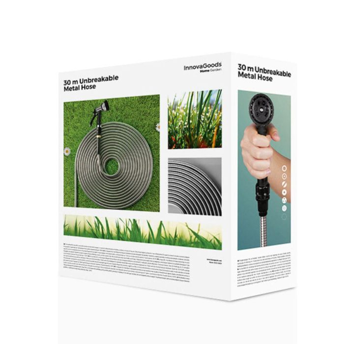 Manguera Metálica Irrompible InnovaGoods (30 m) 2 Manguera Metálica Irrompible InnovaGoods (30 m) 2