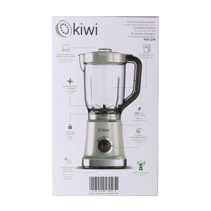 Kiwi Batidora-Licuadora Compact 2E 1.8L 500W 2