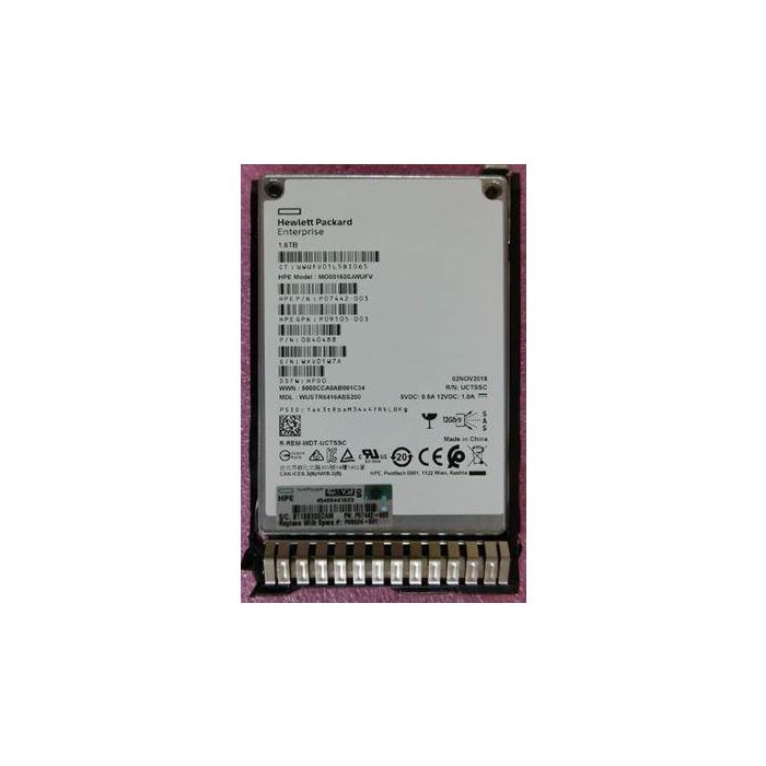 Hewlett Packard Enterprise 1.6TB SAS Solid State Drive (SSD) Hewlett Packard Enterprise 1.6TB SAS Solid State Drive (SSD)