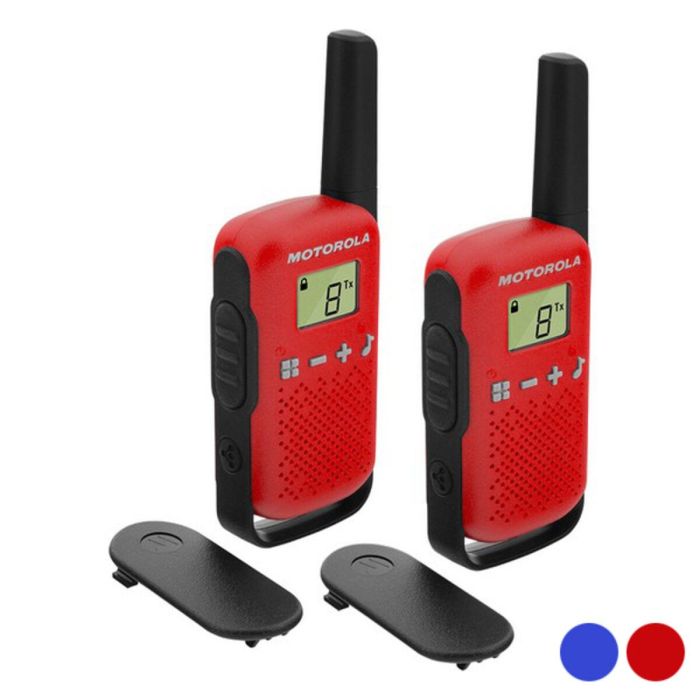 Walkie-Talkie Motorola T42 Dual 1,3" LCD 4 km (2 pcs) 0 Walkie-Talkie Motorola T42 Dual 1,3" LCD 4 km (2 pcs) 0