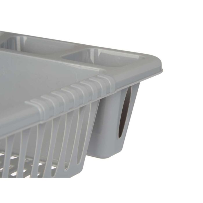 Escurreplatos Pequeño Gris Kinvara 40x29.5x8 cm, plástico plata (24 Unidades) 3 Escurreplatos Pequeño Gris Kinvara 40x29.5x8 cm, plástico plata (24 Unidades) 3