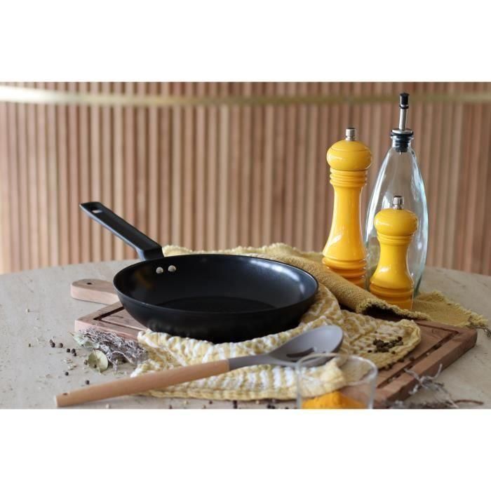 Sartén - MENASTYL - 6020636 - Aluminio forjado - 24 cm - Negro - Apto para todo tipo de fuegos, incluida inducción 5