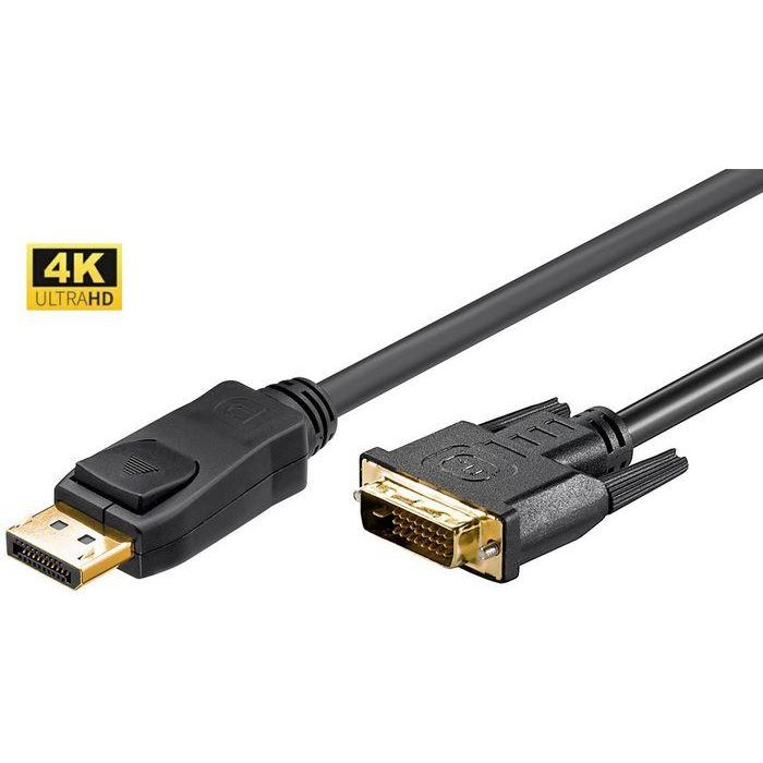 MicroConnect Cable DisplayPort 1.2 a DVI-D Digital HD 5m para Conexión de Ordenador a Monitor/TV MicroConnect Cable DisplayPort 1.2 a DVI-D Digital HD 5m para Conexión de Ordenador a Monitor/TV