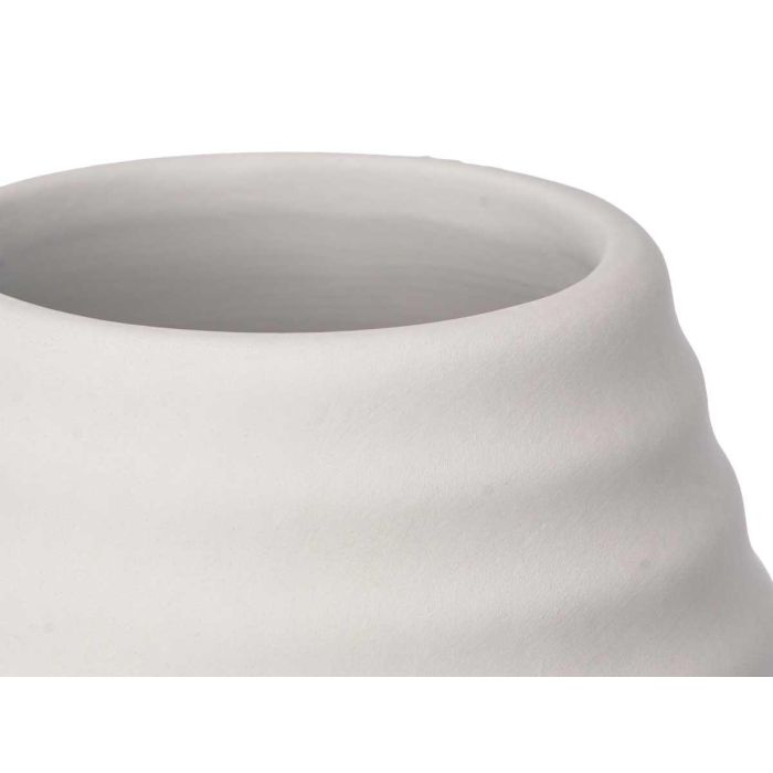 Jarron Ceramica Raya Horizontal 33Cm Gris Giftdecor (4 Unidades) 3 Jarron Ceramica Raya Horizontal 33Cm Gris Giftdecor (4 Unidades) 3