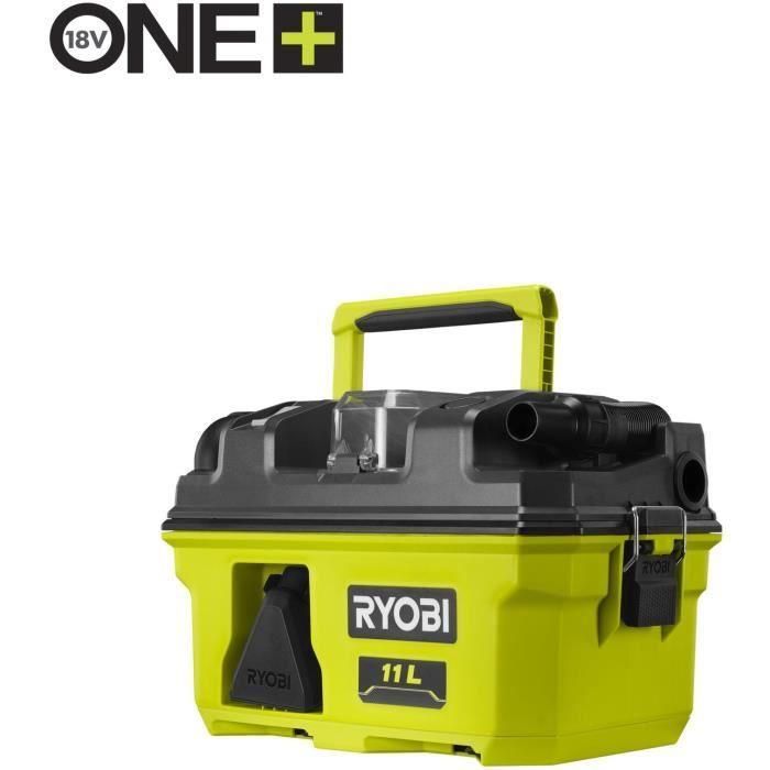 Aspirador de taller RYOBI RV1811-0 18V - 1500l/min - Colector de 11 L - Filtro HEPA H12 - Adaptador, boquilla para rincones y boquilla embudo 3 Aspirador de taller RYOBI RV1811-0 18V - 1500l/min - Colector de 11 L - Filtro HEPA H12 - Adaptador, boquilla para rincones y boquilla embudo 3