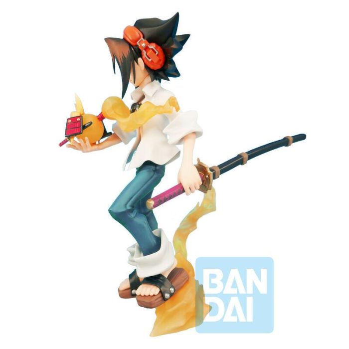 Ichibansho Figura Shaman King Yoh Asakura con base de exposición 3 Ichibansho Figura Shaman King Yoh Asakura con base de exposición 3