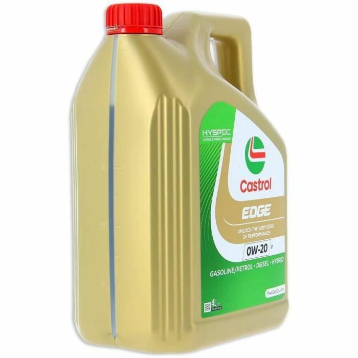 Aceite de motor Castrol EDGE Gasolina Diesel Híbrido 0W20 4 L 1 Aceite de motor Castrol EDGE Gasolina Diesel Híbrido 0W20 4 L 1