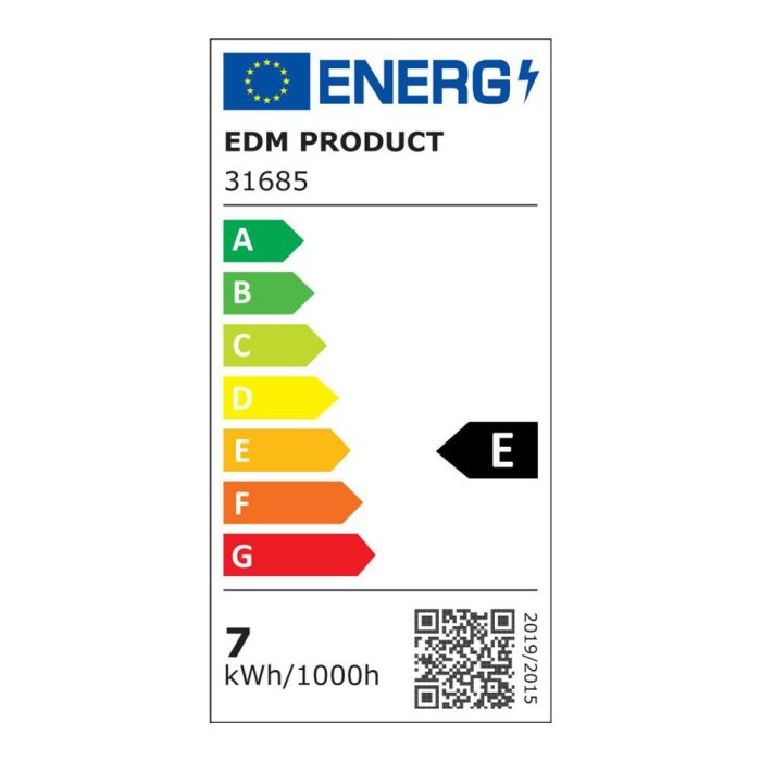 Regleta electronica led 7w 600lm 6500k luz fria 50,5x2,2x3,5cm edm 1