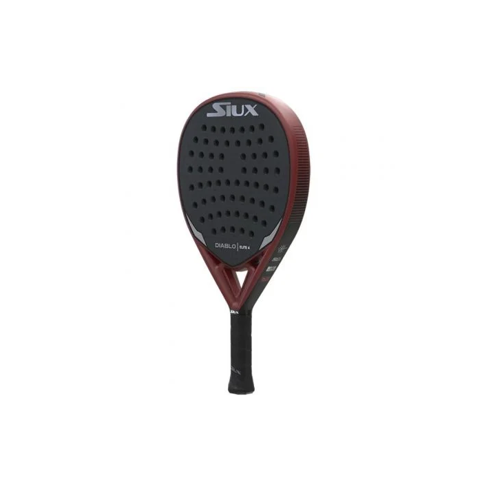 Siux Pala de Padel Diablo Elite 4· Negro y Rojo · Carbono 12K · Nivel Avanzado · Pala Polivalente Mate 1 Siux Pala de Padel Diablo Elite 4· Negro y Rojo · Carbono 12K · Nivel Avanzado · Pala Polivalente Mate 1