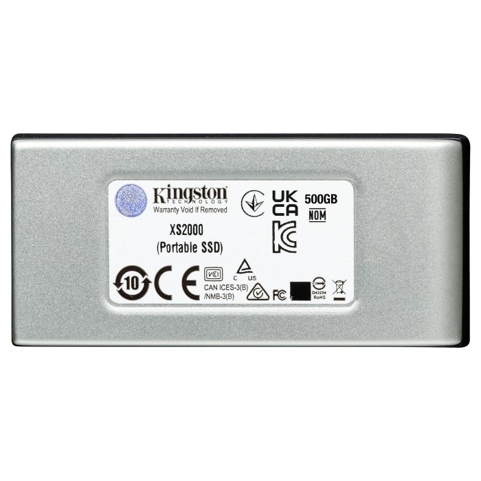 Kingston SSD Externo XS2000 4000GB 2000MB/s Lectura 2000MB/s Escritura USB Tipo C 3.2 Gen 2 1
