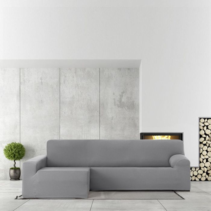 Funda para chaise longue de brazo largo izquierdo Eysa BRONX Gris 170 x 110 x 310 cm 6