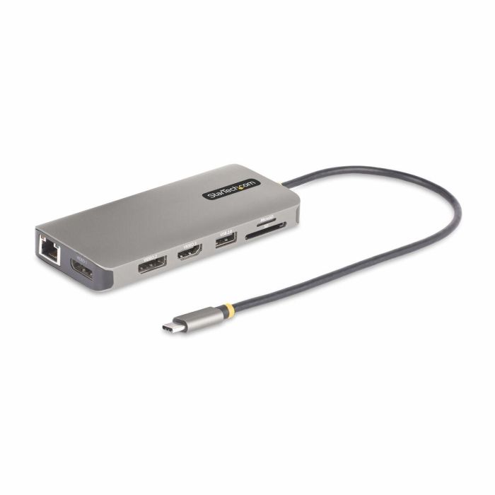 Hub USB Startech 154B-USBC-MULTIPORT Gris 100 W 9 Hub USB Startech 154B-USBC-MULTIPORT Gris 100 W 9