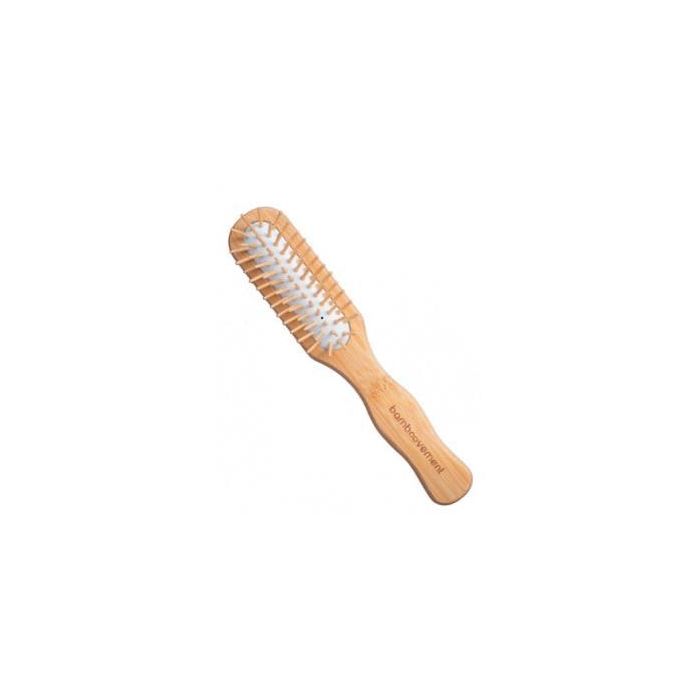 Bamboovement Cepillo de Pelo Alargado de Bambú FSC Vegano para Desenredar Fácilmente y Minimizar Daños