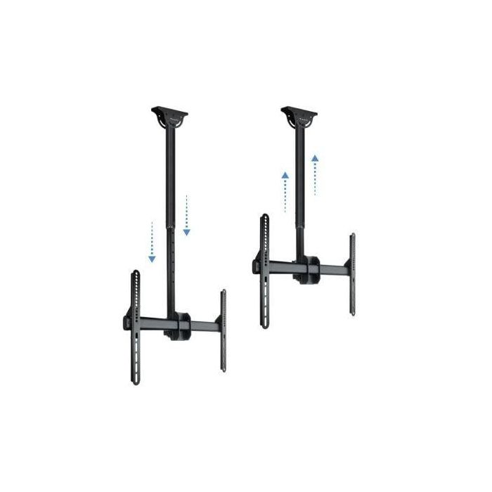 TooQ LPCE1170TSLI-B Soporte Techo TV Giratorio Inclinable Nivelable 37-70" VESA 200x200-600x400 50kg Techos Inclinados Negro 1 TooQ LPCE1170TSLI-B Soporte Techo TV Giratorio Inclinable Nivelable 37-70" VESA 200x200-600x400 50kg Techos Inclinados Negro 1