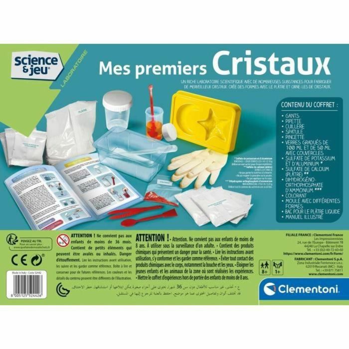 Clementoni Science & Jeu: Crea tus Cristales - Juego Científico y Laboratorio para Niños. Descubre Reacciones Químicas y Crea Formas Brillantes 1 Clementoni Science & Jeu: Crea tus Cristales - Juego Científico y Laboratorio para Niños. Descubre Reacciones Químicas y Crea Formas Brillantes 1