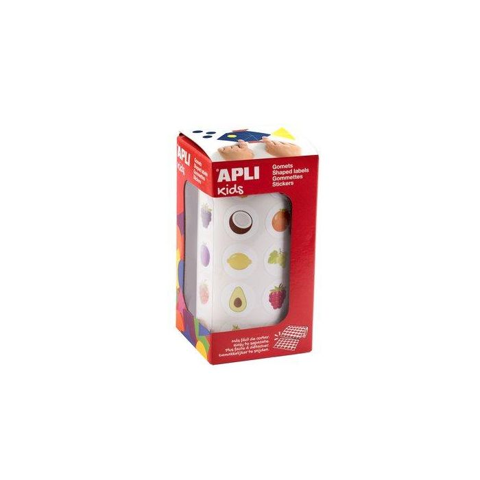 Gomets Apli Rollo 30H Frutas 20Mm 900 Uds. (19714)