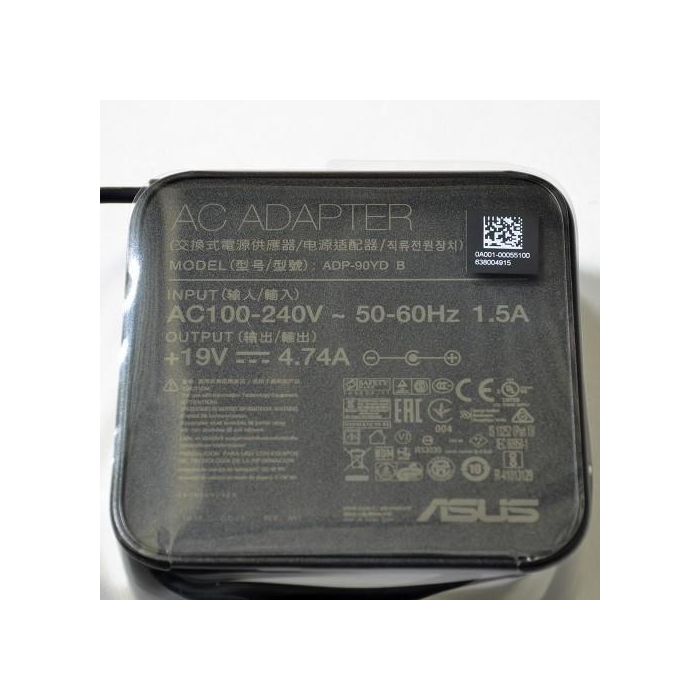 Asus Adaptador de Corriente 90W 19V con Conector de 3 Pines y 5.5PHI 0 Asus Adaptador de Corriente 90W 19V con Conector de 3 Pines y 5.5PHI 0