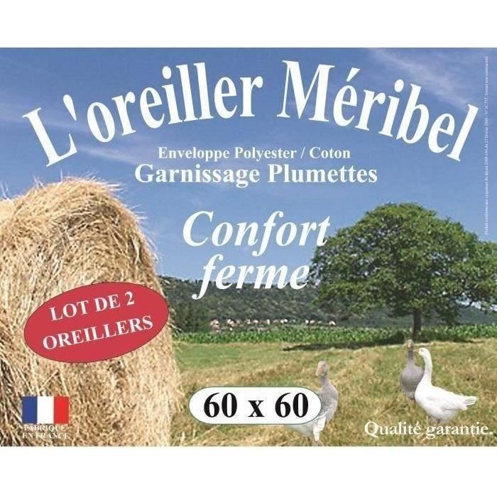 DODO Set de 2 Almohadas MERIBEL Plumettes 60x60cm DODO Set de 2 Almohadas MERIBEL Plumettes 60x60cm