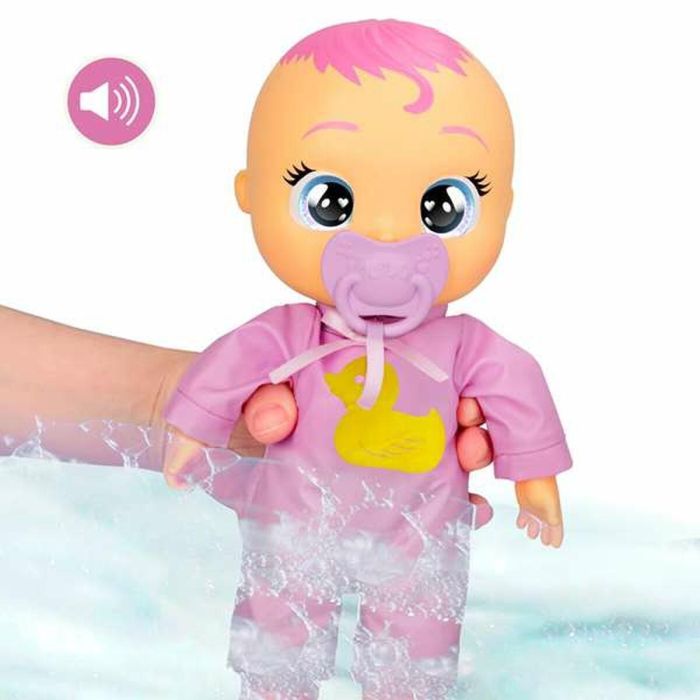 Imc Toys Bebé Llorón Hora del Baño Muñeco Dana o Zoe 30 cm - Balbucea y llora al mojarse, con 2 accesorios y pilas incluidas - Modelos Surtidos 3