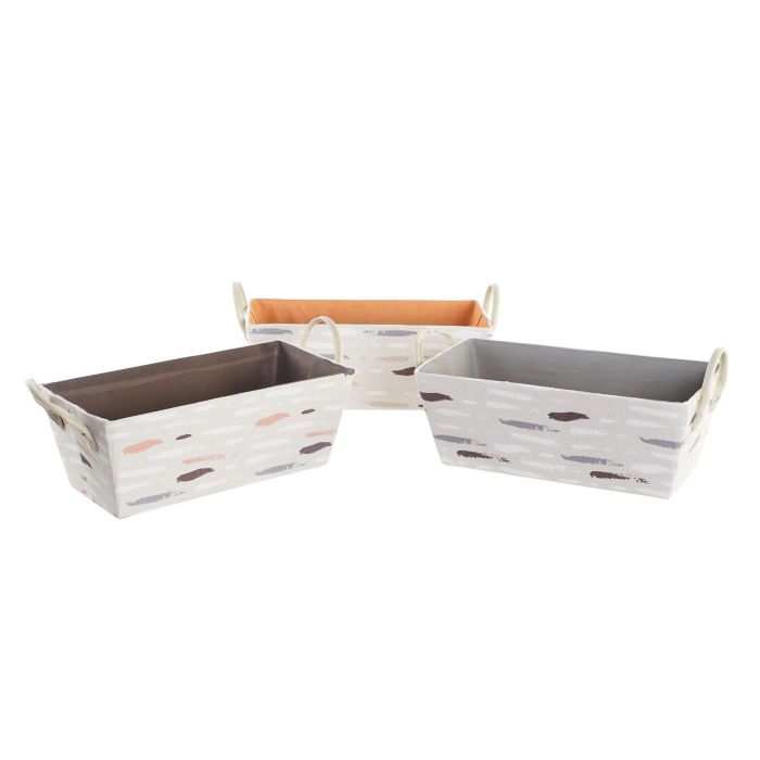 DKD Home Decor Cesta de Almacenaje Básicos Poliéster 19x15x40 cm - Pack de 6 Unidades (Colores Surtidos: Gris, Burdeos, Naranja) 1 DKD Home Decor Cesta de Almacenaje Básicos Poliéster 19x15x40 cm - Pack de 6 Unidades (Colores Surtidos: Gris, Burdeos, Naranja) 1