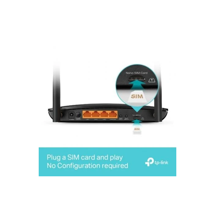 TP-Link Router Inalámbrico 4G+ LTE Cat6 AC1200 MR500 Doble Banda Gigabit Ethernet Antenas Desmontables WiFi 802.11ac 4