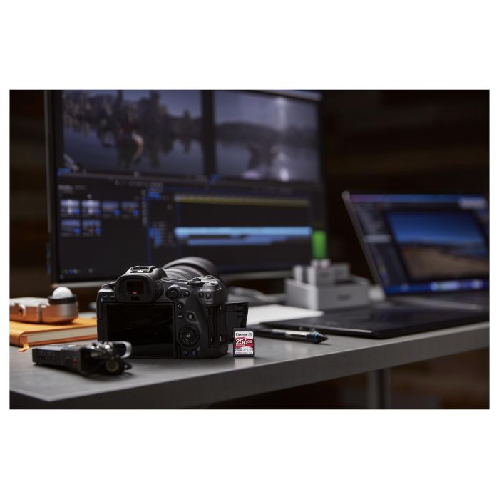 Kingston Tarjeta SDXC Canvas React Plus 256GB UHS-II U3 V90 300MB/s Lectura 260MB/s Escritura 5