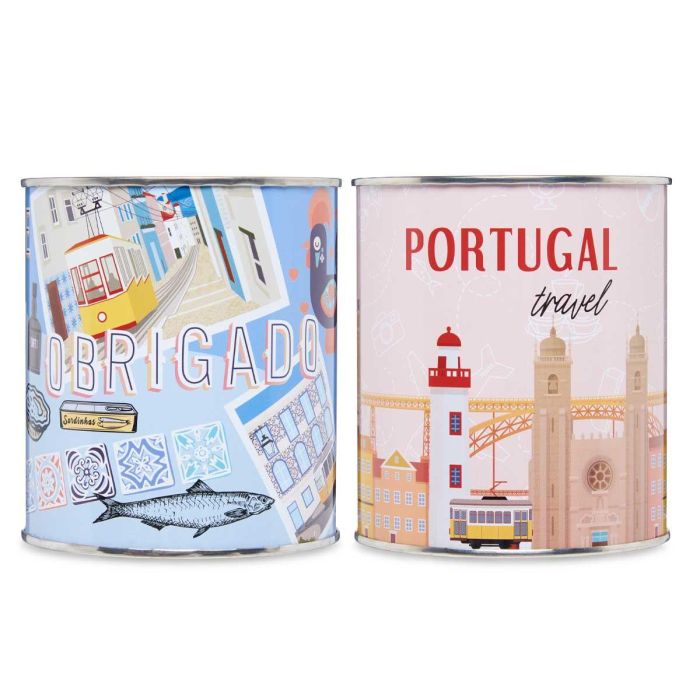 Hucha Metal 1K Portugal Surtidos Pincello 10X11CM (12 Unidades) 2 Hucha Metal 1K Portugal Surtidos Pincello 10X11CM (12 Unidades) 2