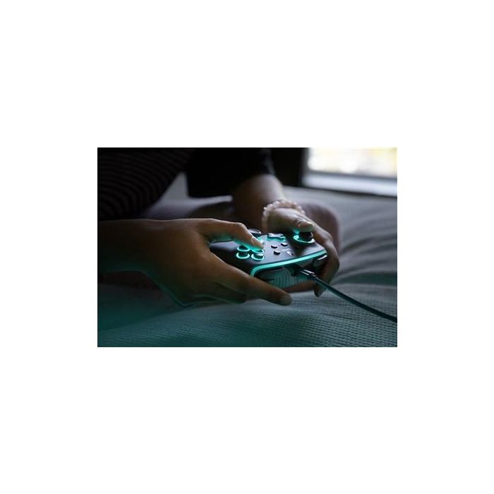 PowerA 1510925-01 Mando con Cable Mejorado Spectra LED para Nintendo Switch, 8 Colores, Efectos LED, Botones Asignables, Compatible con Switch y Switch OLED 16