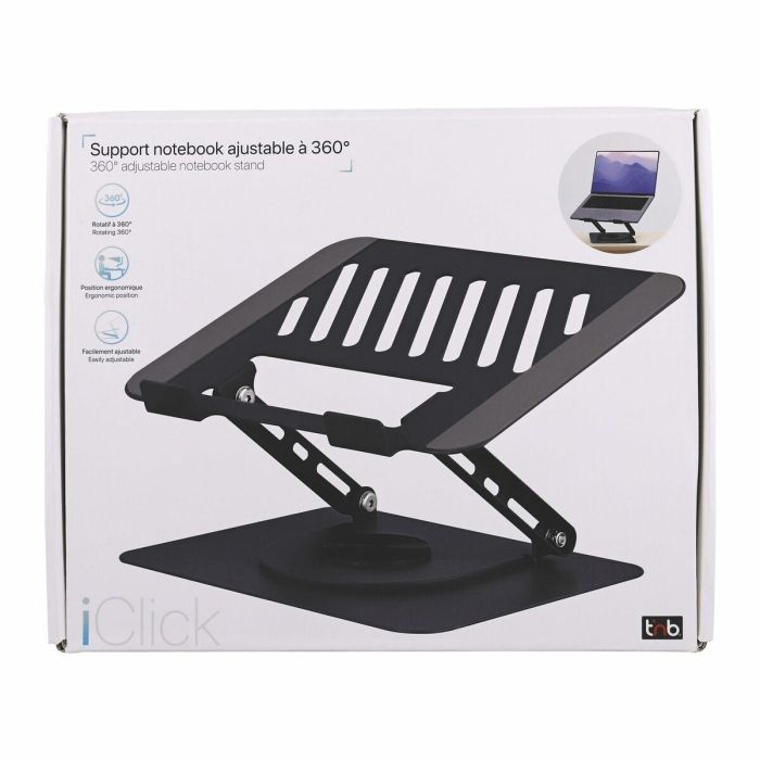 Soporte para Portátil T'NB iClick Metal Innovador y funcional Rotación de 360º 2 Soporte para Portátil T'NB iClick Metal Innovador y funcional Rotación de 360º 2
