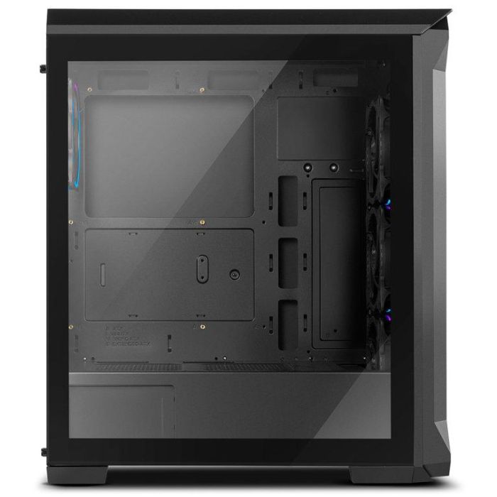 NOX Hummer Quantum Mini Torre ARGB con 4 Ventiladores de 120mm, Chasis de Cristal Templado, Soporte Placas ATX/mATX/ITX, Negro 1