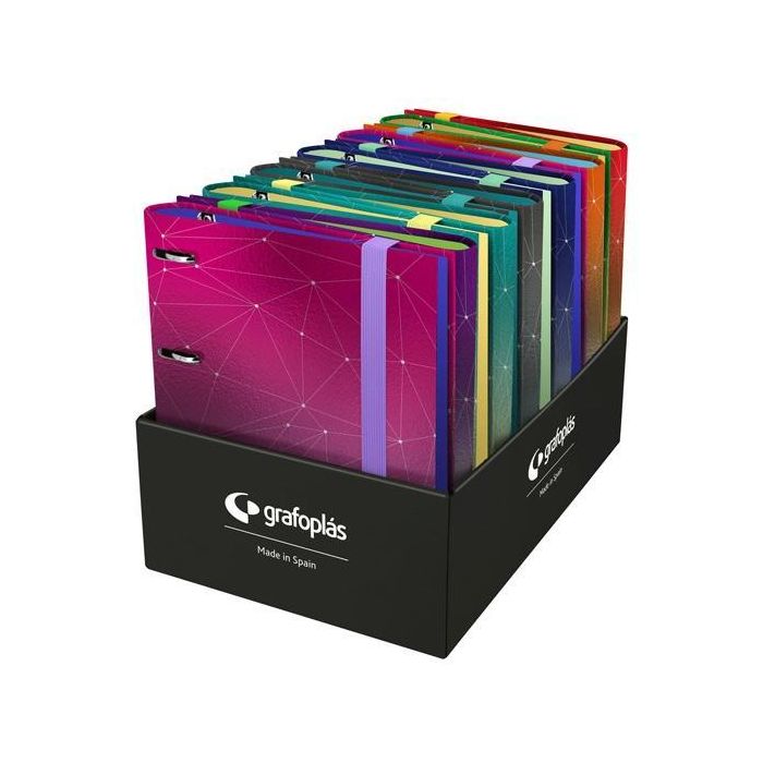Grafoplás Carpeta Anillas Carpebook C-Recambio A4 12 Forrado Unequal Metallic - Varios Colores