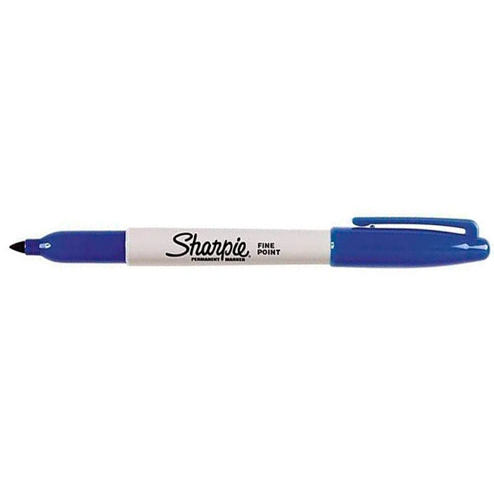 Sharpie Rotulador Permanente Punta Fina Azul Trazo 1mm Resistente al Agua 1