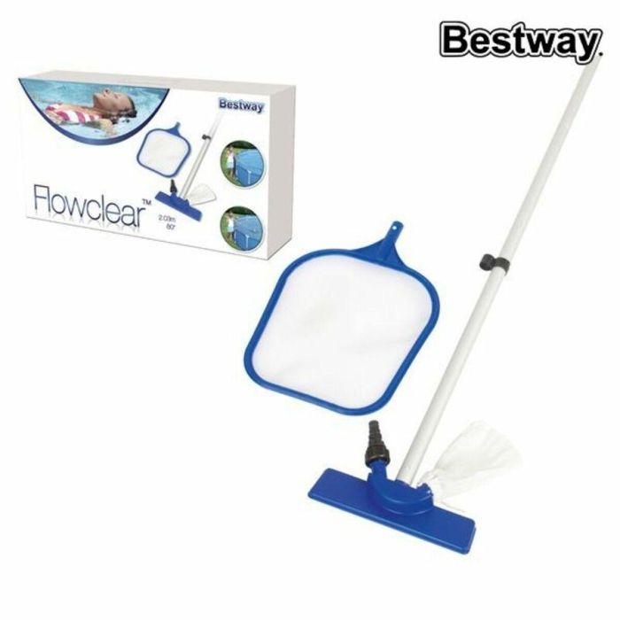 Bestway 58013 - Kit de Mantenimiento para Piscina con Pértiga de 174 cm y Skimmer 0 Bestway 58013 - Kit de Mantenimiento para Piscina con Pértiga de 174 cm y Skimmer 0