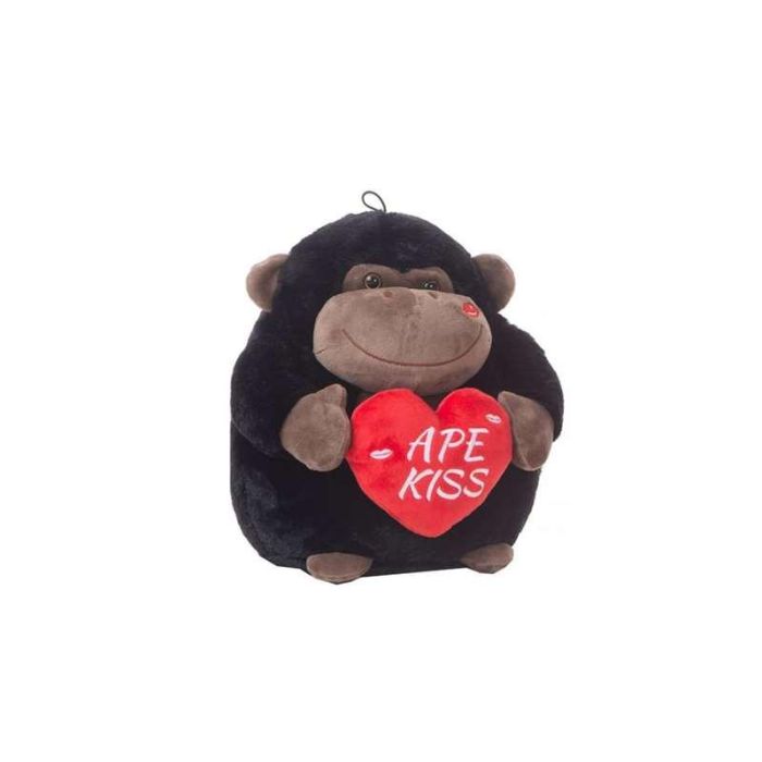 Peluche gorila boli corazón 26cm_2 stdos. Peluche gorila boli corazón 26cm_2 stdos.
