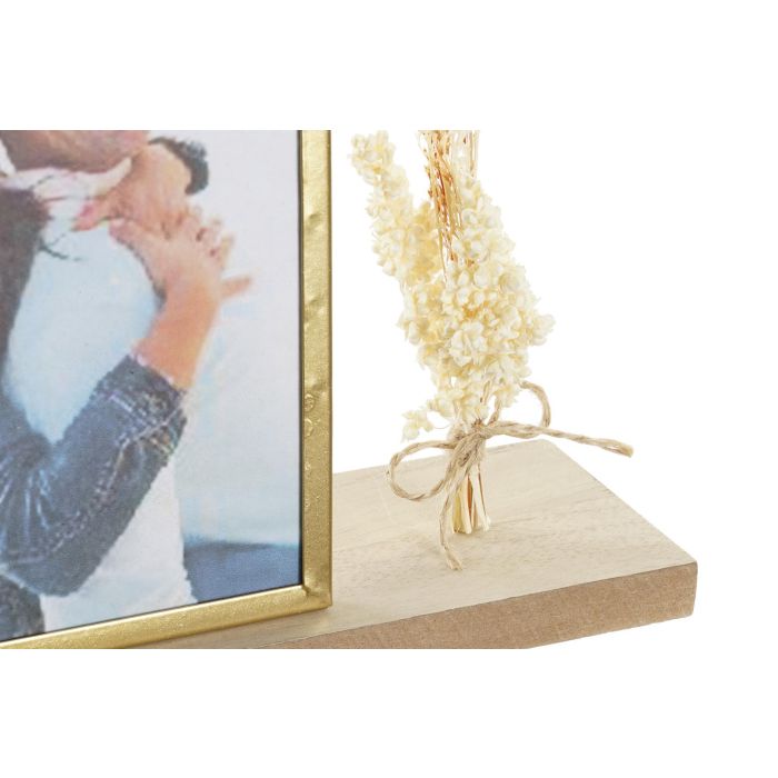 DKD Home Decor Reloj de Sobremesa Estilo Boho Natural Dorado con Marco de Fotos Integrado, MDF, Metal y Cristal – 24x8x40 cm (2 Unidades) 2 DKD Home Decor Reloj de Sobremesa Estilo Boho Natural Dorado con Marco de Fotos Integrado, MDF, Metal y Cristal – 24x8x40 cm (2 Unidades) 2