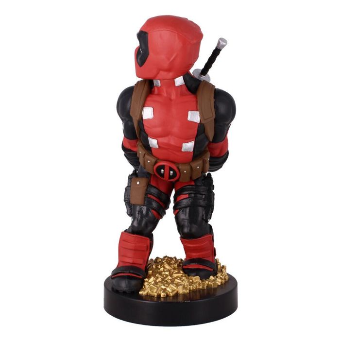 EXQUISITE GAMING Cable Guy soporte figura Deadpool Marvel para mandos y smartphones 21cm 2