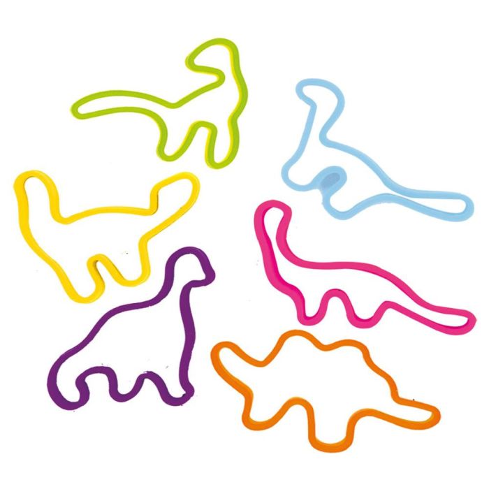 Jeux 2 momes Juego de 6 Pulseras Elásticas Formas Variadas de Silicona 1